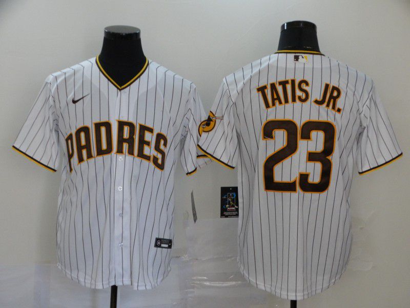 Men San Diego Padres #23 Tatis jr White Nike Game MLB Jerseys